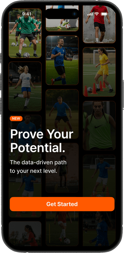 N3XT90 AI Football Coach - Player Setup Screen